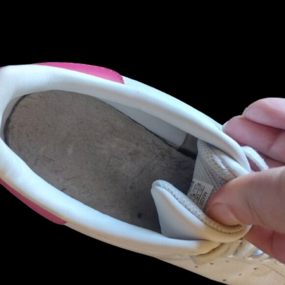 ADIDAS STAN SMITH White and Pink Sneakers Size 8 - Picture 7 of 10